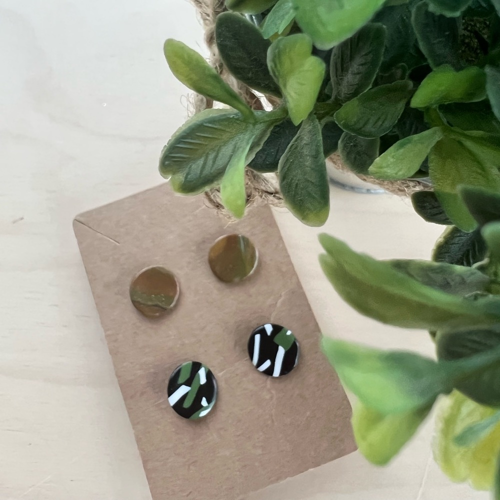 Handmade Polymer Clay Studs